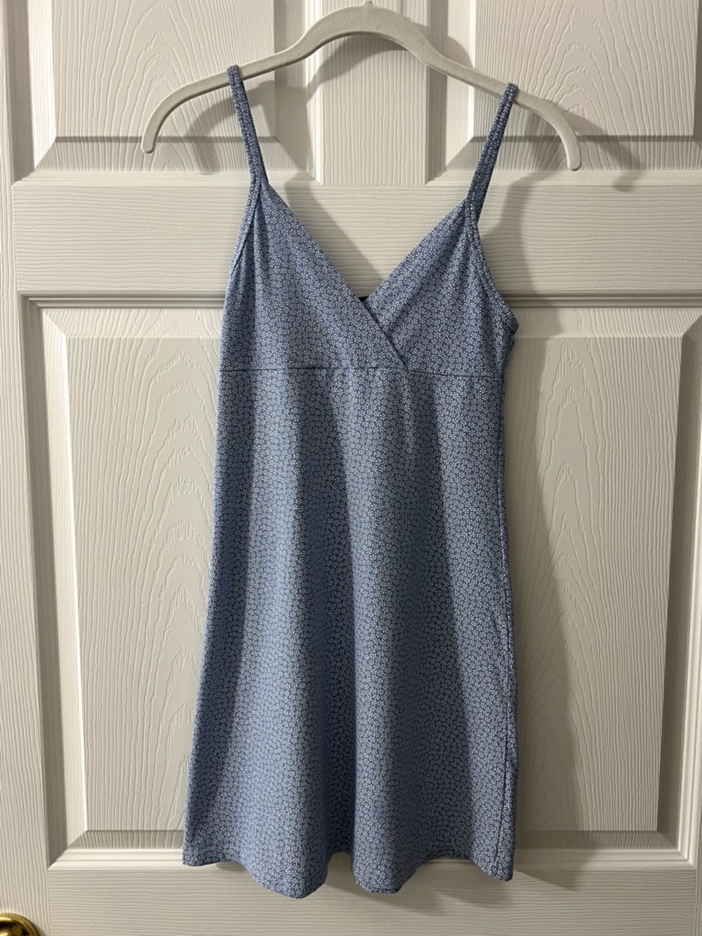 Brandy Melville Light Blue Floral Wrap Top